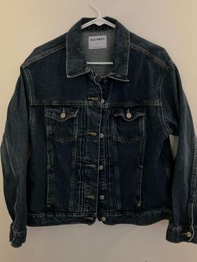 SPOTLESS AND IN EXCELLENT CONDITION!OLD NAVY DARK BLUE DENIM JEAN JACKET SIZE XL